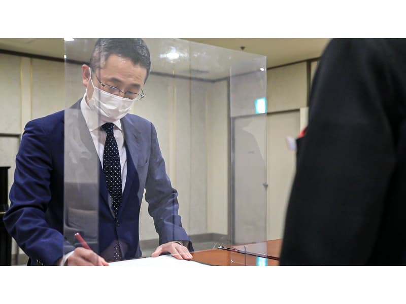 受付用 飛沫防止パテーション