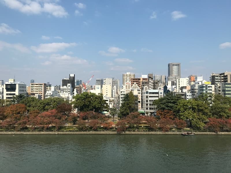 宴会場から見える紅葉
