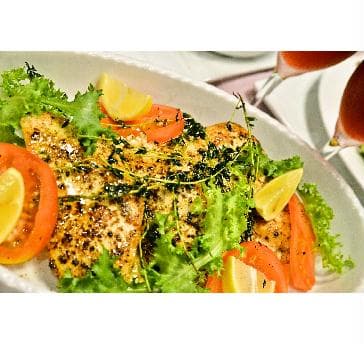 白身魚の香草焼き