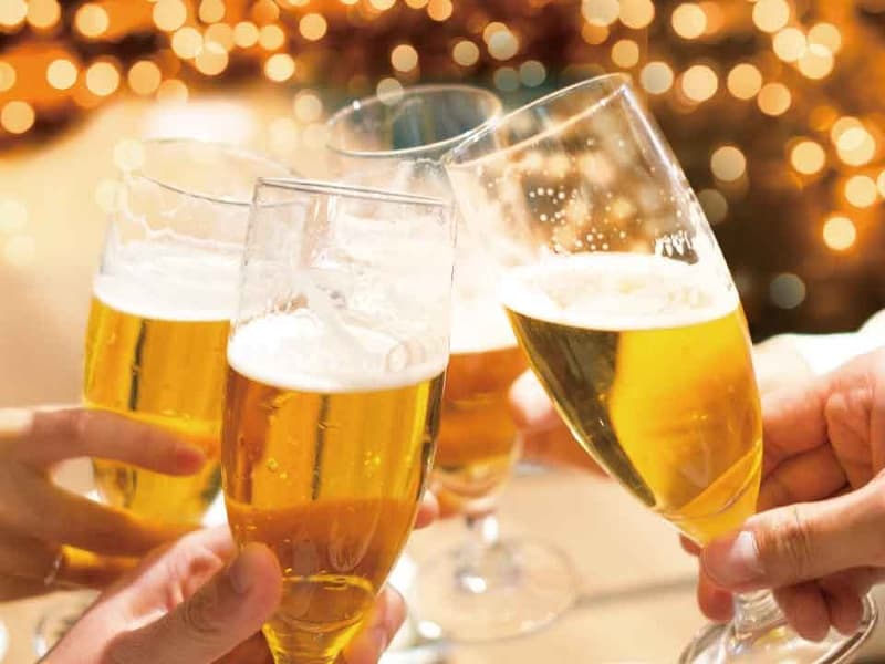 生ビールをフリードリンクに
