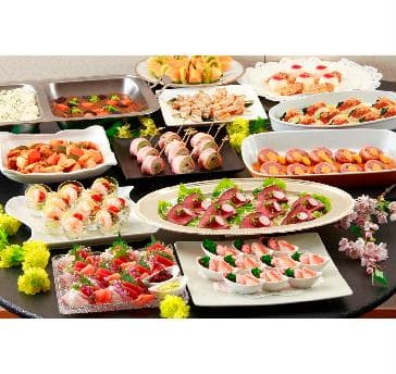 こちらは、立食の宴席用となっておりまして、飲み放題可能でお部屋代込みなので、幹事さんに優しい冬の会席料理です！！その他、なんでもご相談下さい。

※クリックすると拡大します。