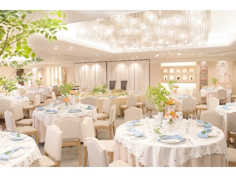 【サンマルコグランデ】
面積：280㎡
立食：200名
着席：180名
スクール：180名 
シアター：330名
ロの字：78名