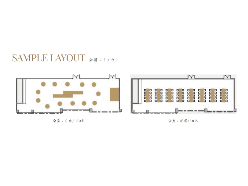 プレミアバンケット「パール」のレイアウト