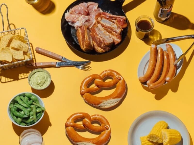 14種類の飲み放題がついて、気軽に楽しめるBBQコースもある