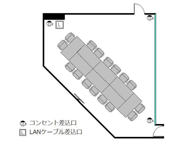 島型レイアウト・最大定員16名