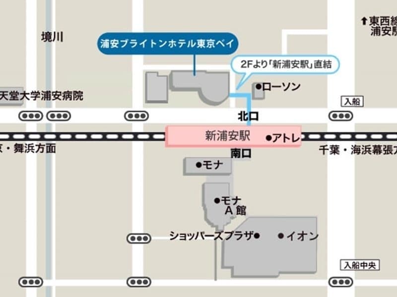 東京駅から快速17分、JR新浦安直結の好アクセス