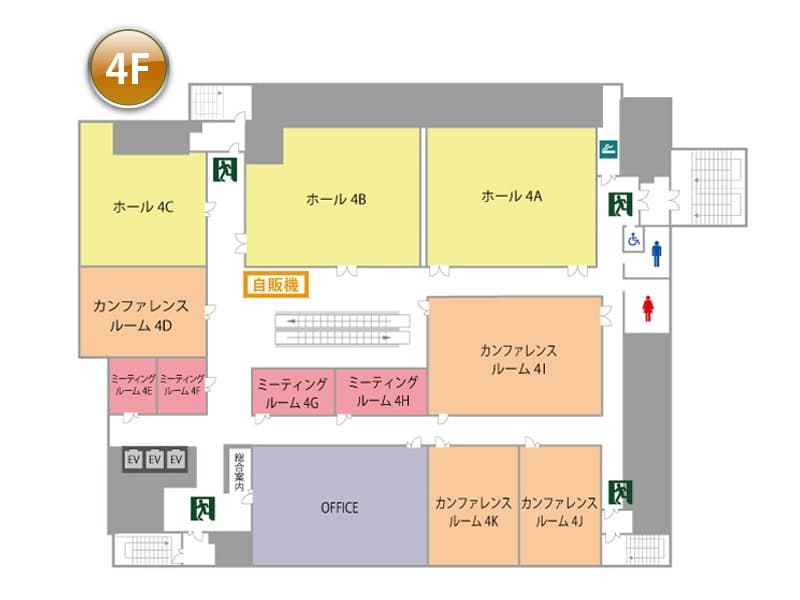 フロアマップ（4階）