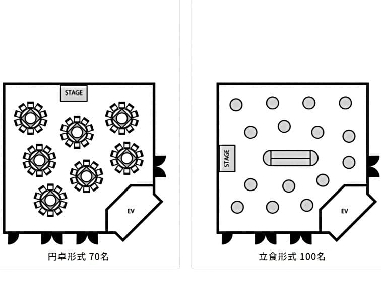【レイアウト（例）】メッゾホール