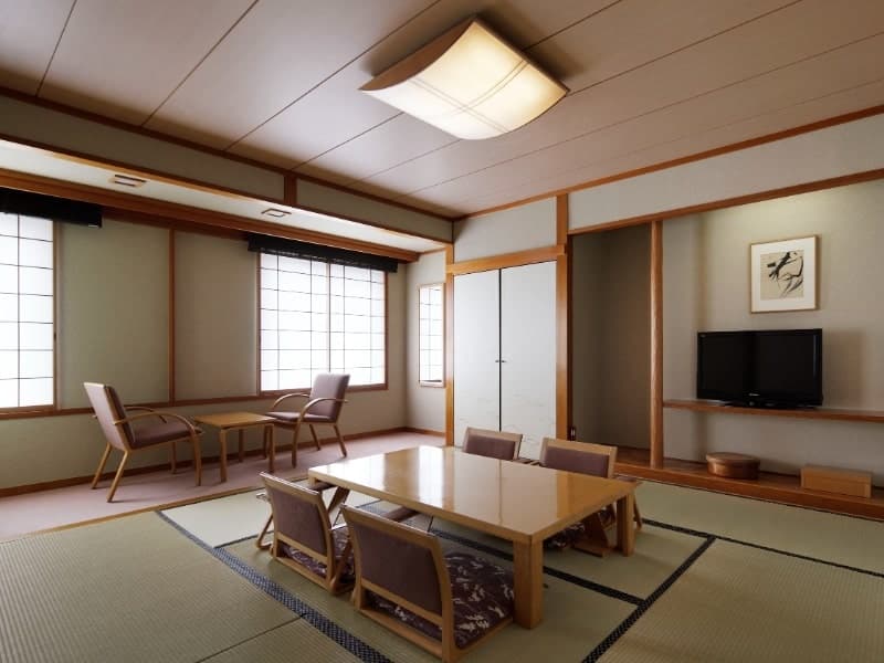 ［和室 43m²／8畳］高層階（9階）

2室限定／畳の香り漂う明るい室内はご友人同士やご家族にもおすすめ