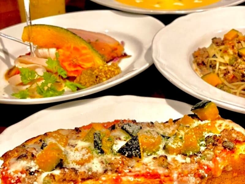 季節に応じたお料理。ハロウィンプラン。