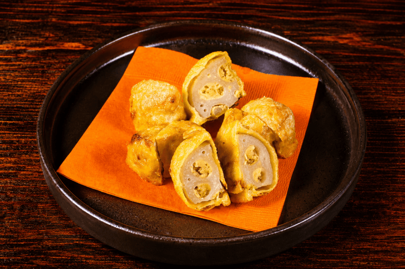 「人気料理の紹介2」
一口辛子蓮根