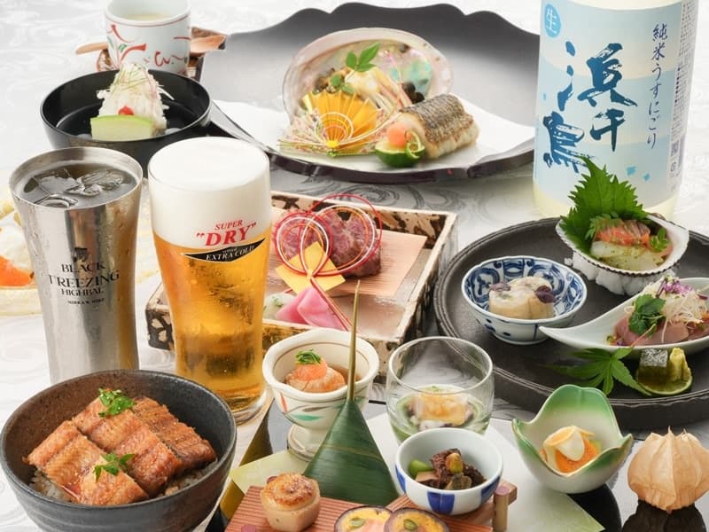 【ご接待・大切な方との会食に】プレミアム飲み放題付懐石プラン