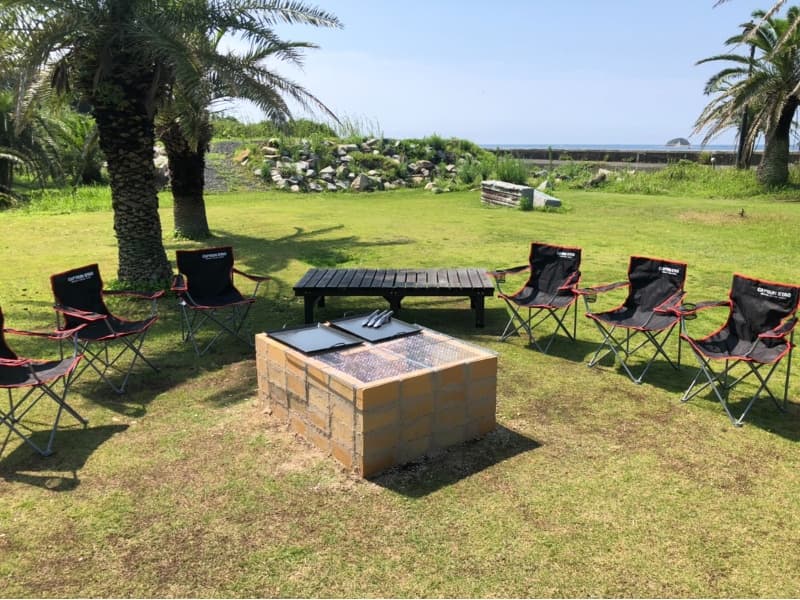 本館目の前のＢＢＱスペース