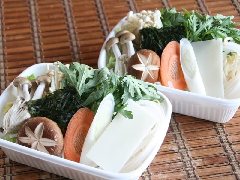鍋用野菜盛り