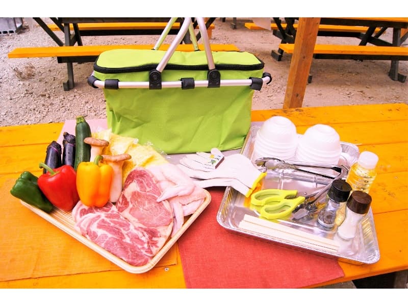 野外料理エリア　BBQイメージ
昼食・夕食にご利用できます。