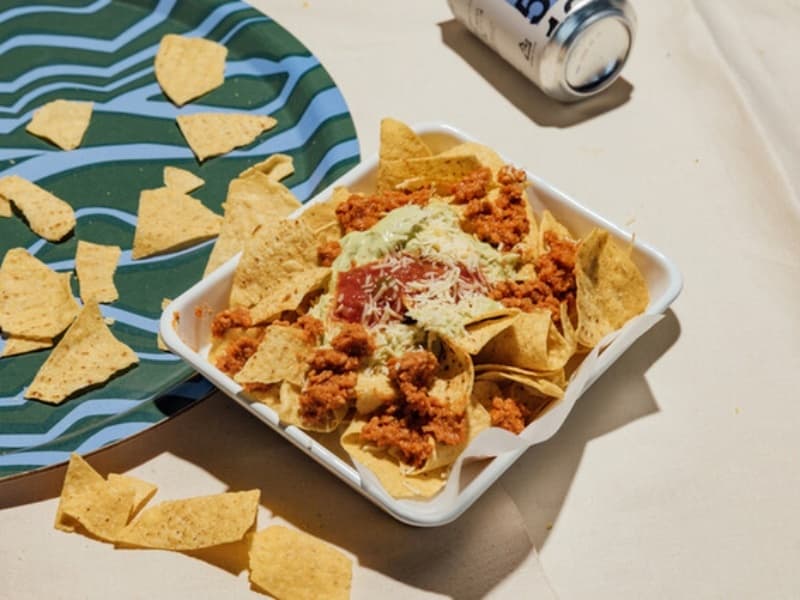 ビールのおつまみに、ナチョスも楽しめる