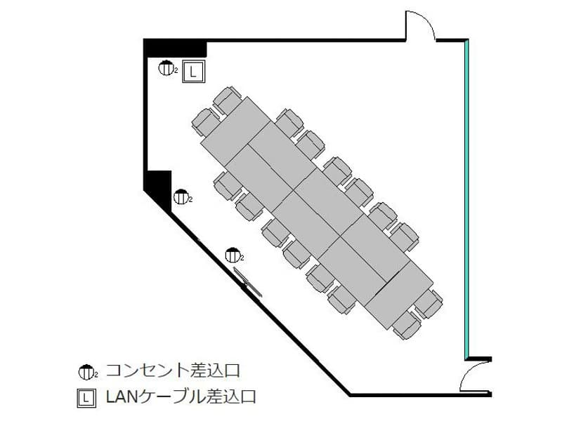 島型レイアウト・最大定員16名