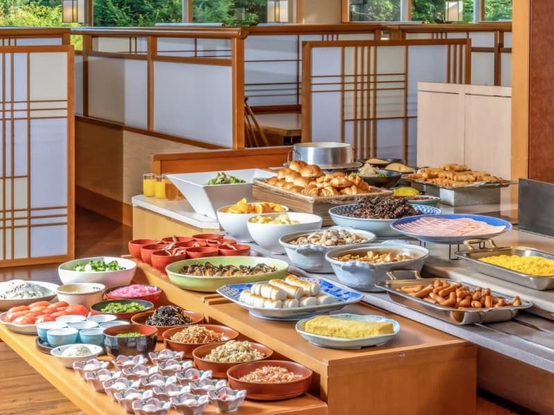 メニューが豊富な朝食バイキング