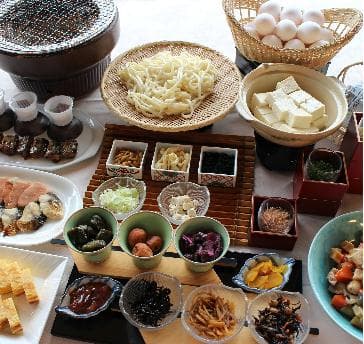 ユーカラ　朝食バイキング和食の一部