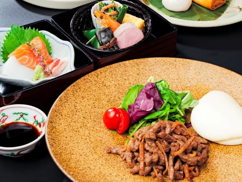 宴会料理　“曲水”のメニュー 例