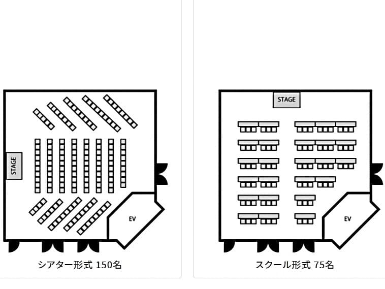 【レイアウト（例）】メッゾホール