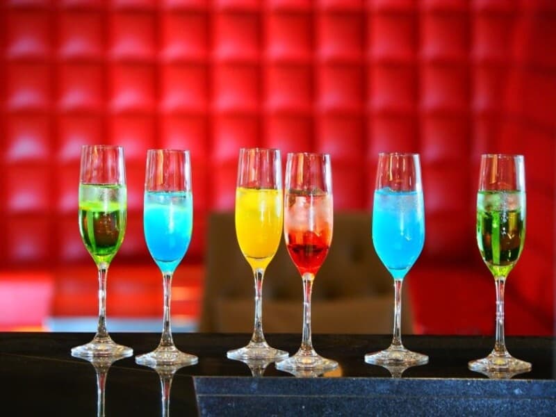 【ドリンク例】
ノンアルコールカクテルも常時8種類以上ご用意しております。