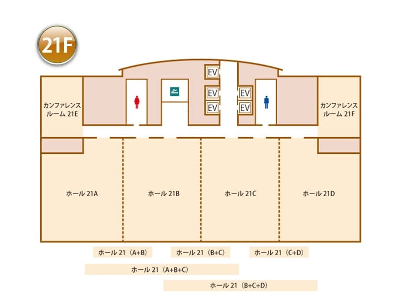 フロアマップ 21F