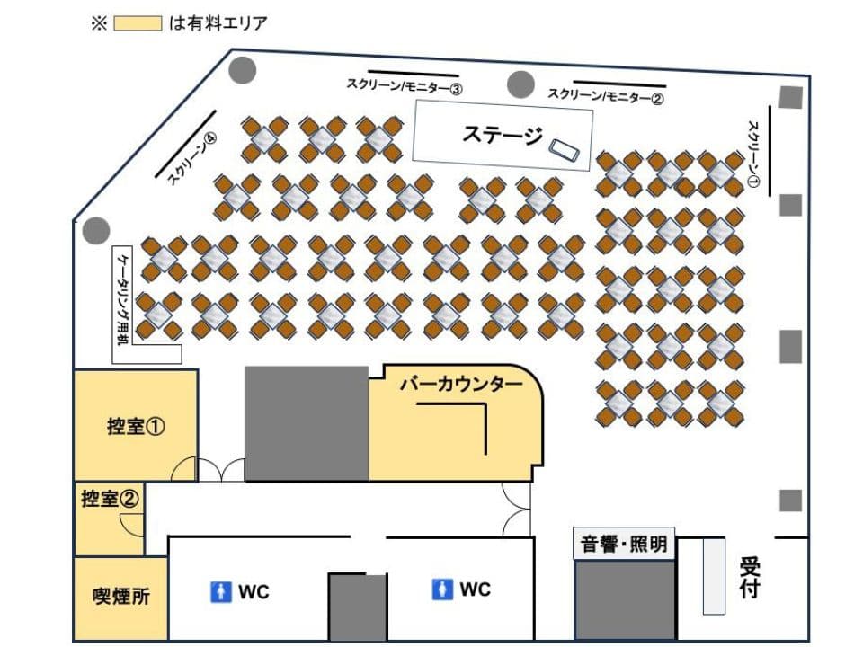 デフォルトレイアウト（１６０名着席）