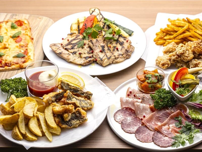 【お料理（例）】
5,000円コースのイメージ写真です。
