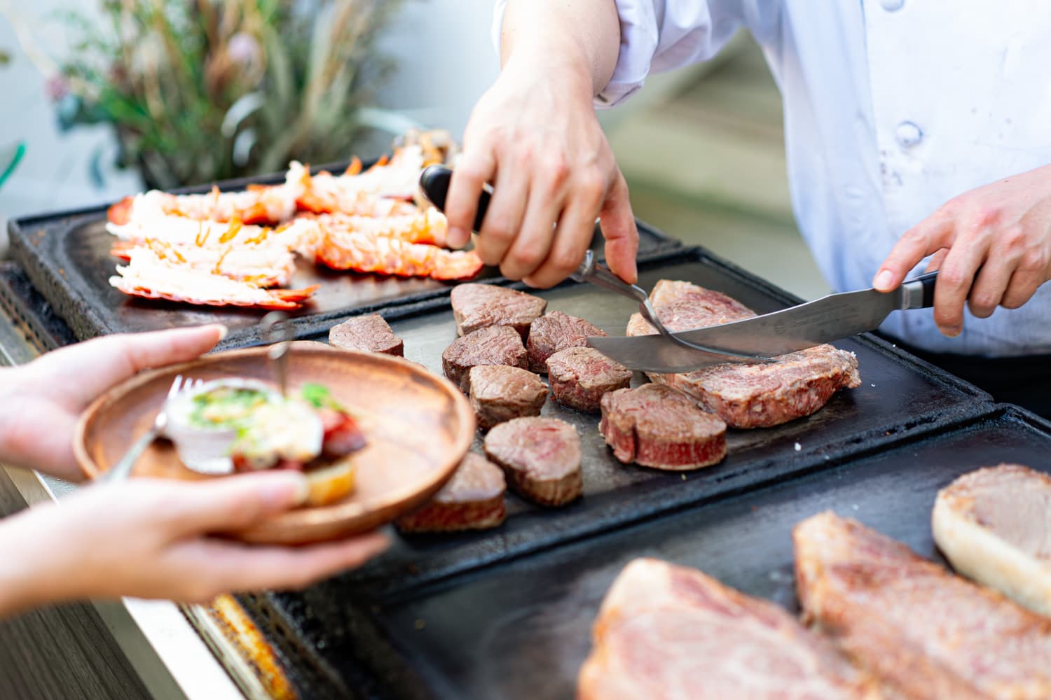 ガーデンでのBBQパーティ