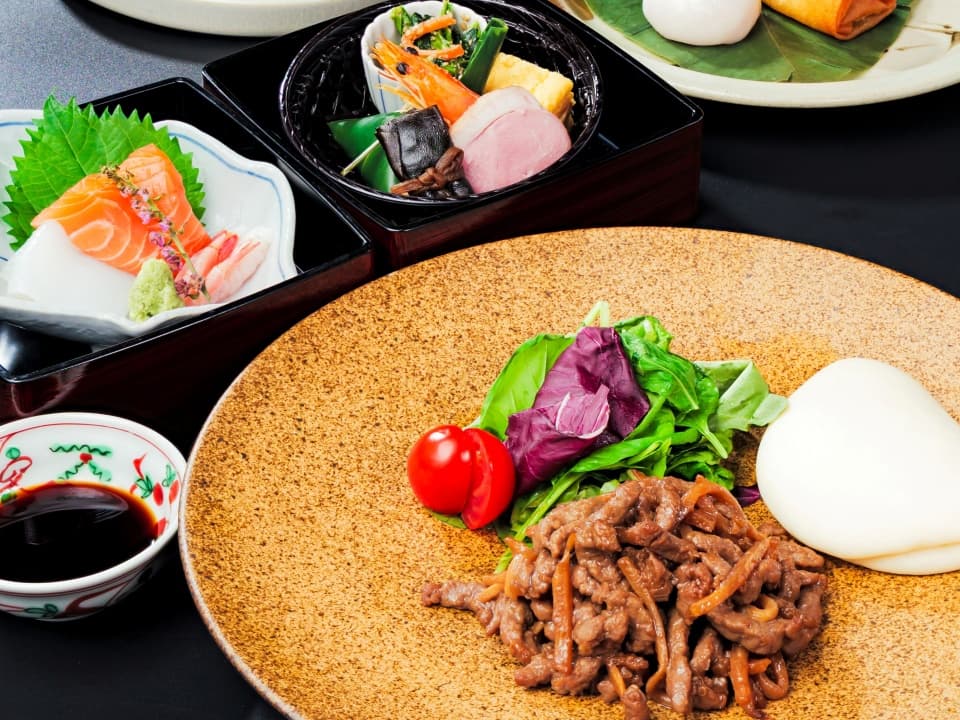 宴会料理　“曲水”のメニュー 例