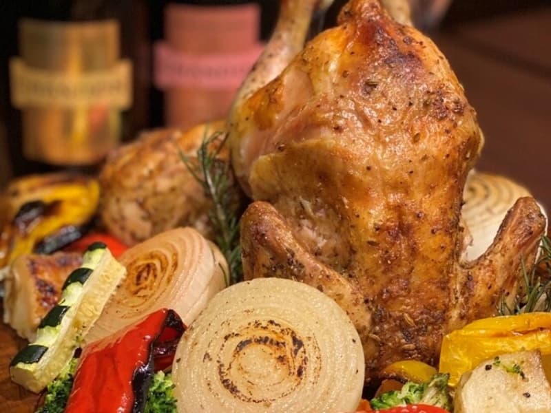 季節に応じたお料理。クリスマスプラン。