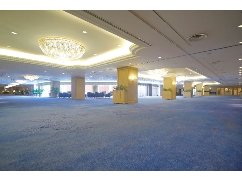 B1Fホワイエ①
地下１階全会場貸し切りでのご用命の際は、広々としたホワイエも展示スペース等でご利用いただけます。
