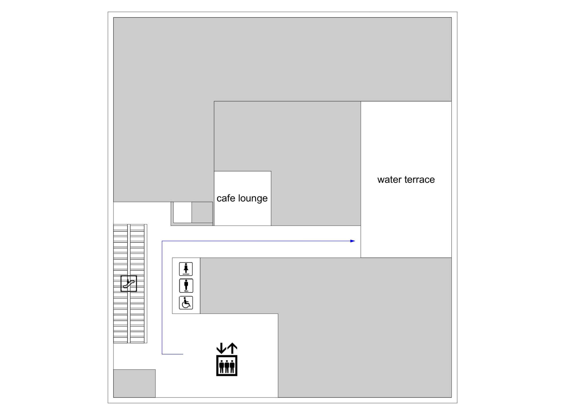 フロアマップ_X PLACE water terrace<歌舞伎町タワー5階>