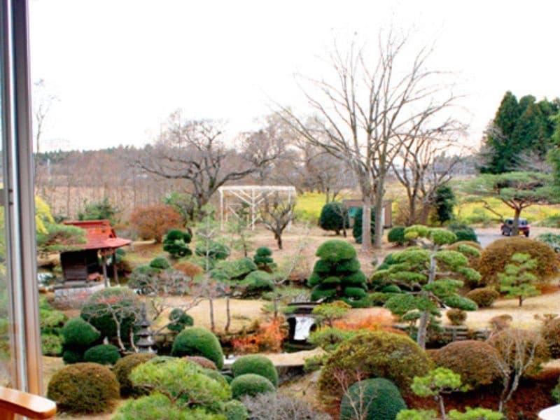 広大な日本庭園