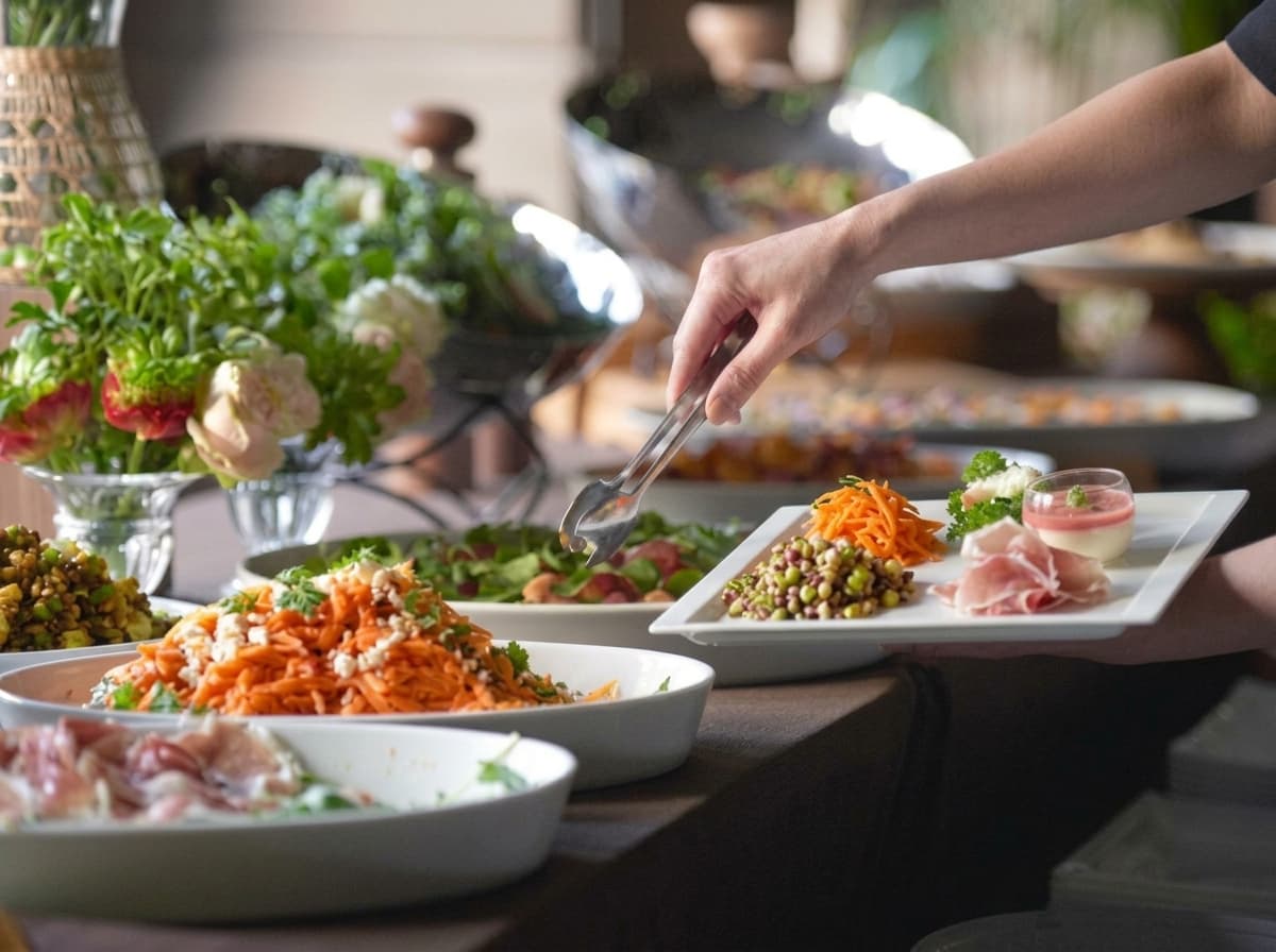 コース料理だけでなくブッフェ料理やフィンガーフード等、パーティ趣旨に合わせたお食事をご提案。既存メニューはもちろん、特別コースもご相談可能です。