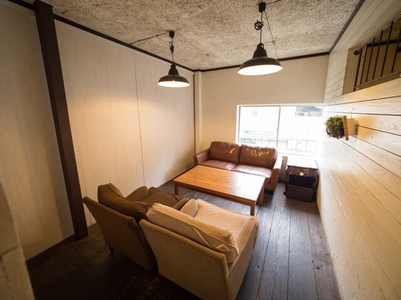 2階個室の一部屋。
4名、8名、12名で個室貸切もOK