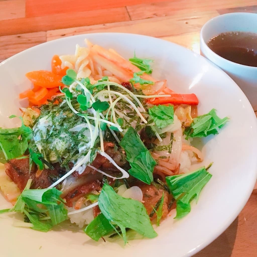 野菜をたっぷり使った一皿