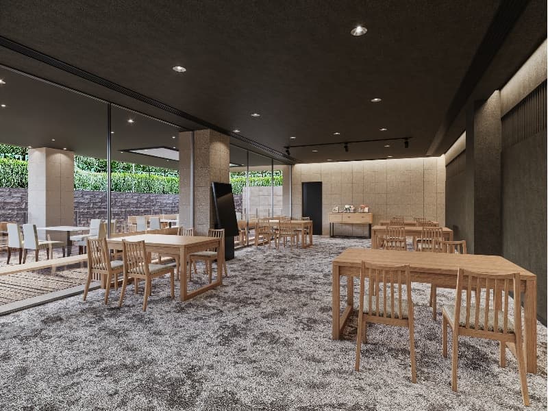 宴会場　鶴

着席：35名
立食：50名
シアター：50名
スクール：24名