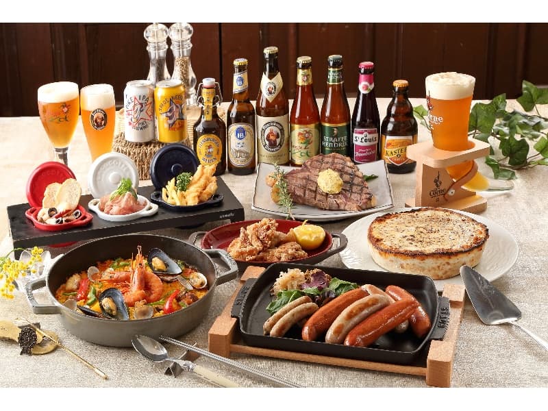 世界のビールと各国料理を堪能。横浜最大級　着席200名、立食300名まで対応可能