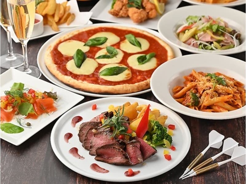 【2時間飲み放題&ダーツ投げ放題 パーティープラン】5品3300円~