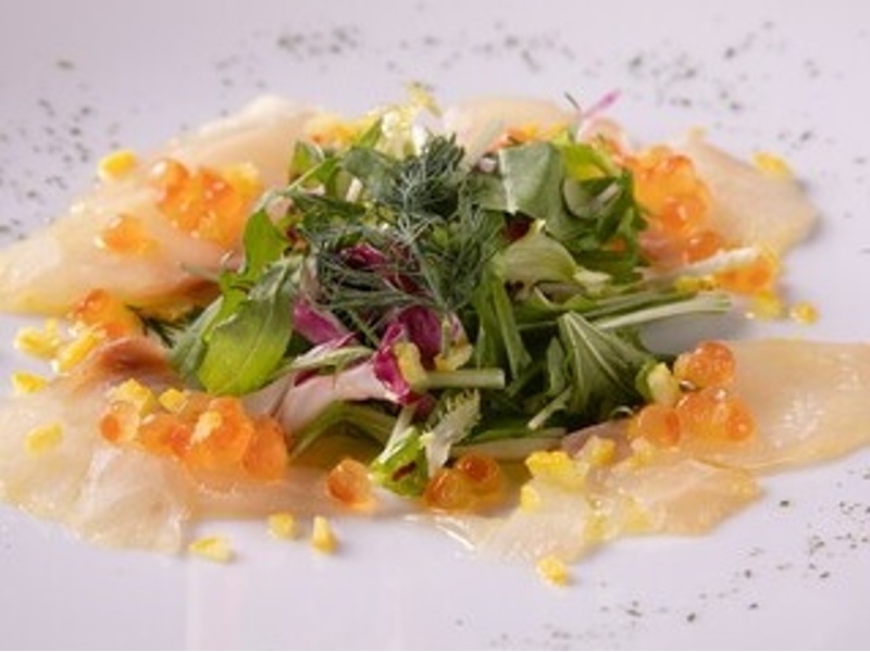 【ランチコース】~肉&魚のWメイン~ 真鯛のカルパッチョ・季節のパスタ・カジキマグロの香草パン粉焼・豚肩ロースのグリルなど全5品