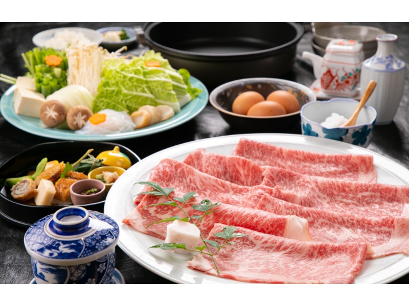 【忘年会・歓送迎会・同窓会・宴会】特選近江牛肉すき焼き・しゃぶしゃぶプラン
