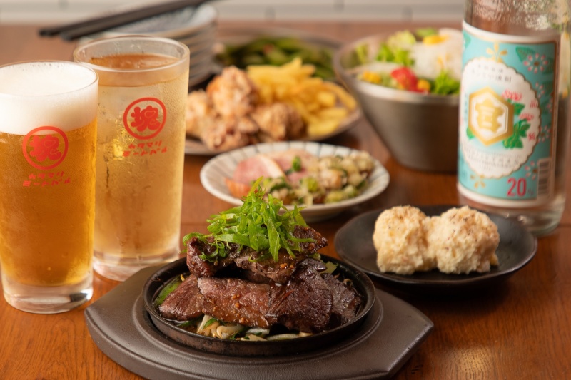 【スタンダード貸切プラン2時間飲み放題付き全7品】厳選牛ステーキ×前菜など7品充実のお料理