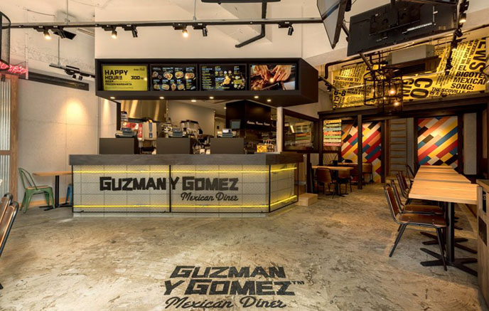 Guzman y Gomez 渋谷店店内