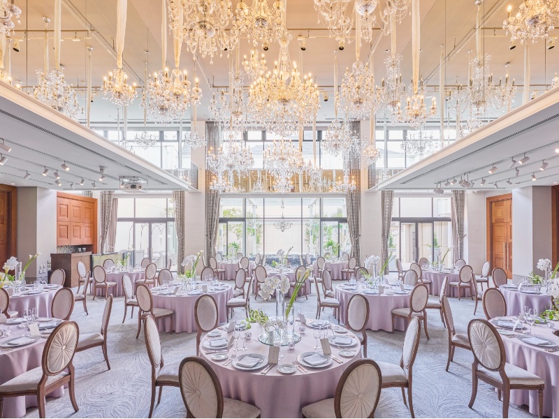 ◆1F・グランコート邸
天井高　7m
バンケット面積　306㎡

正餐：180名様
立食：280名様