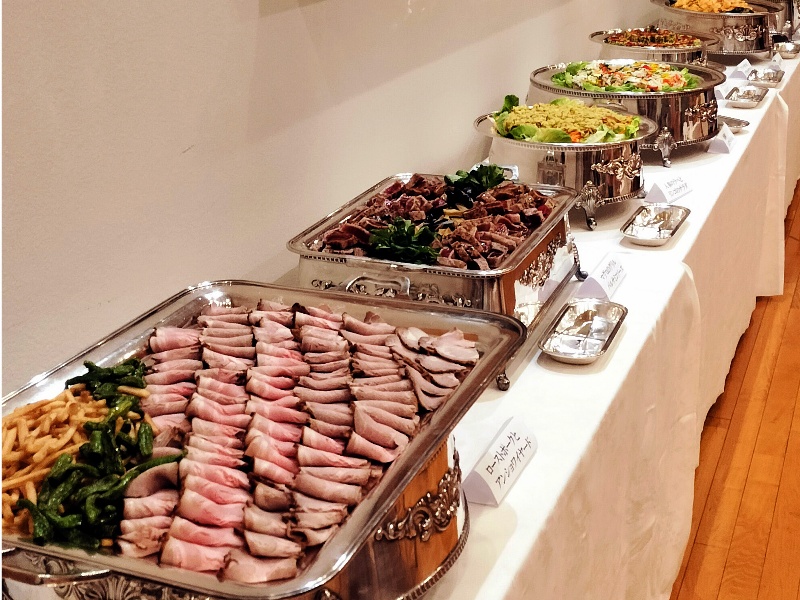 料理イメージ【立食ビュッフェの場合】