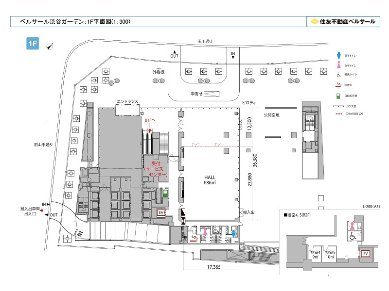 フロア図 (１F)