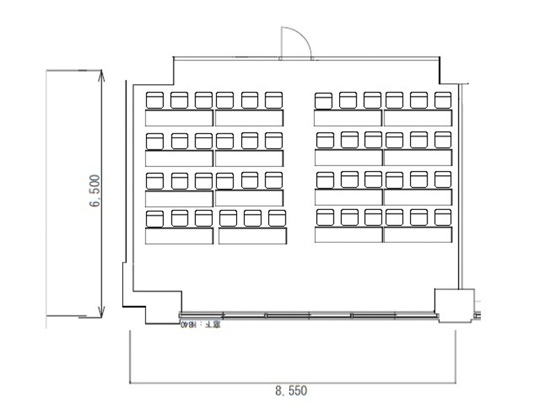 50名会議室見取図