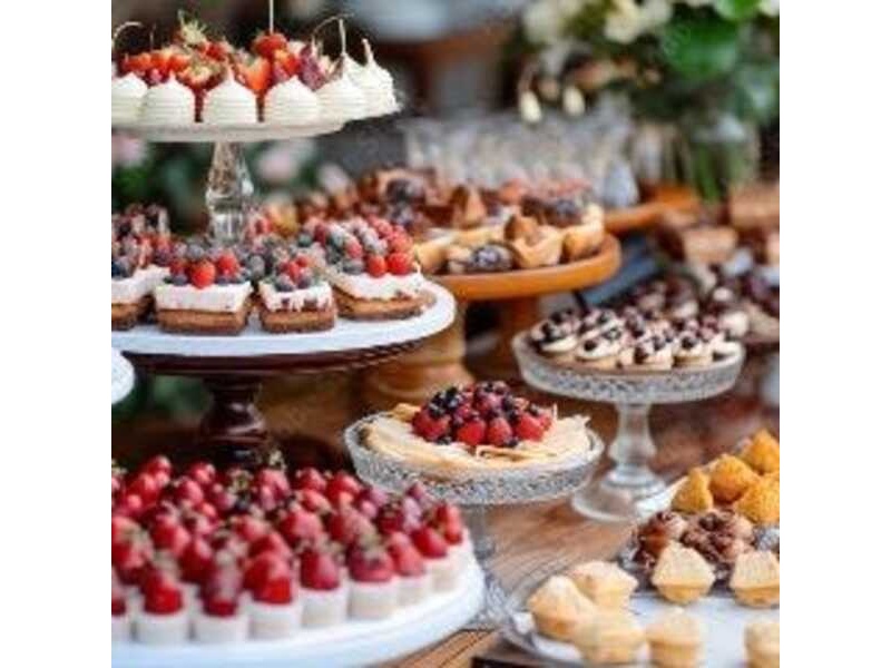 華やかなスイーツが並ぶ、目にも美しいデザートビュッフェ